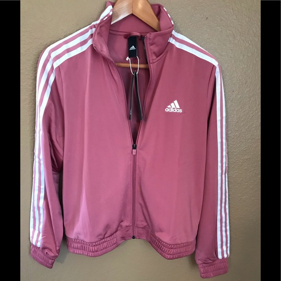 dusty pink adidas jacket